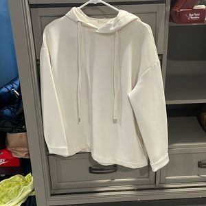 A comfy white hoodie